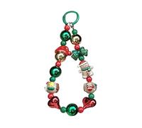 Christmas Handbag Pendant - Pearl Pendant With Santa Backpack, Holiday Keychain, Lightweight Decorative Accessory, Adorable Mini Ornament With Funny Cartoon Pattern |, Christmas wreath, Resin, Refer