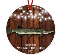 Christmas Hanging Decoration Alligator Gar Ceramic Christmas Ornaments Xmas Tree Ornament Hanging With Lanyard For Indoor Party Holiday