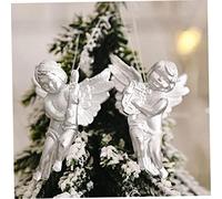 Christmas Hanging Decorations Mini Cherubs Pendant Xmas Tree Party Ornaments 12PCS SilverAngels Hanging Decorations