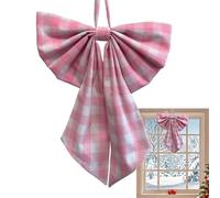 Christmas Hanging Knot - Cloth Holiday Accessory, Seasonal Decoration | 35x25cm Large Fabric Embellishment with Charming Finish, Gorgeous Detail for Celebration Indoor Outdoor Festival Occasion Displa
