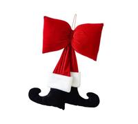 Christmas Hanging Ornament Door Photo Prop, Flannel Festive Decoration for Tree, Wall, Door, Holiday Seasonal Decor- 60cmx40cm