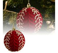 Christmas Hanging Ornaments Flocked Christmas Lob Suitable For All Kinds Of Scene Decoration Bring A Strong Festive Atmosphere Hurry Up And This Product To The Home! Party Supplies