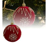 Christmas Hanging Ornaments Flocked Christmas Lob Suitable For All Kinds Of Scene Decoration Bring A Strong Festive Atmosphere Hurry Up And This Product To The Home! Party Supplies