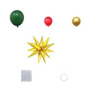 Christmas Hanging Ornaments for Tree 91pcs Multicolor Balloons Christmas Tree Shaped Water Droplets Exploding Holiday Party Supplies Festive Holiday Decor