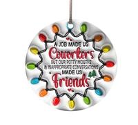 Christmas Hanging Ornaments Friendship Gifts,Best Friend Christmas Tree Ornament Decorations, Xmas Friendship Gifts for Friends, Women, Coworkers, Sisters (D)
