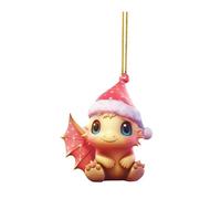 Christmas Happy Party Decoration Acrylic Flat Pendant Pink Pendant Christmas Ornament (A, One Size)