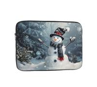 Christmas Happy Snowman 1 Print Laptop Sleeve 13 inch, Ultra-Thin Computer Bag Notebook Computer Tablet Laptop Bag for Office Daily Commute