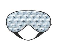 Christmas Happy Snowman Printing Soft Dual-Use Sleep Blocks Light Efficiently Blackout Eye Mask for Sleeping