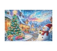 Christmas Harbour Scene 1000 Piece Jigsaw Puzzle for Adults Vacation Souvenir Memory Keepsake No Dust Pieces Great Gift for Travelers 1000 PCS