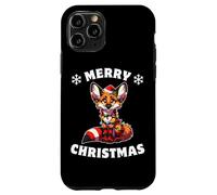 Christmas Hat Christmas Fairy Lights Maned Wolf Case for iPhone 11 Pro