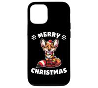 Christmas Hat Christmas Fairy Lights Maned Wolf Case for iPhone 12/12 Pro