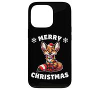 Christmas Hat Christmas Fairy Lights Maned Wolf Case for iPhone 13 Pro