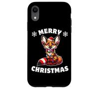 Christmas Hat Christmas Fairy Lights Maned Wolf Case for iPhone XR