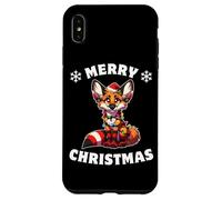 Christmas Hat Christmas Fairy Lights Maned Wolf Case for iPhone XS Max