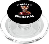 Christmas Hat Christmas Fairy Lights Maned Wolf PopSockets PopGrip for MagSafe