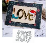 Christmas Hat Elf Love Word Deer Metal Die Cuts,Spring Sunflower Frame Leaf Cutting Dies Cut Stencils for DIY Scrapbooking Album Decorative Embossing Paper Dies for Card Making