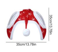 Christmas Hat For Horses To Wear - Christmas Santa On Horses | Seasonal Barn Horse Decoration | Breathable Festive Costume Accessory For Winter Riding Farm Holiday Décor Parades & Seasonal Celebratio