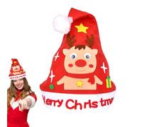 Christmas Hat Making Kit, Handmade Art Christmas Hat Craft Kit, Santa Supplies Set for Kids Preschool Home Holiday Activities Girl Nursery Valentines Easter