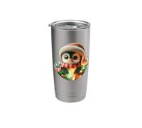 Christmas Hat Penguin Penguins Stainless Steel Insulated Tumbler