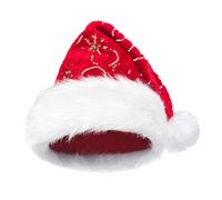 Christmas Hat Portable Reusable Headwear Santa Hat for Travel Party Social Gathering Theme Event Winter Outdoor Indoor Celebration Activity Photo