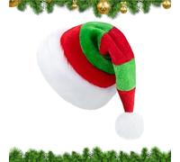 Christmas Hat | Red Velvet Hat Unisex Santa Claus | New Year Chapeas Party Decorations | Plush Christmas Screeds | Adult Men Women Headwear Photo Shoot Caroling B