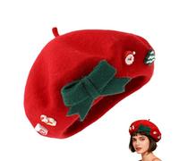 Christmas Hat, Warm Winter Hat Retro Style | Warm Christmas Hat for Artists, for Winter Parties, Cosplay, Events and New Year's Events