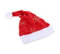 Christmas Hat with Sparkling Sequins and Soft Plush Material, Festive Accessories for Winter Party, Holiday Celebration - Cozy Xmas Headwear for Adults,