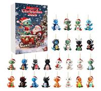 Christmas Hatching Blind Advent Calendar 24 Days Countdown To Christmas Mystery Collectible Surprise Eggs For Kids Family Holiday Festive Party Activity (Red, 26x18cm)