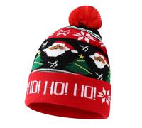 Christmas Hats Adult Christmas Hat Women Men Plush Knitted Fleece Winter Hat Warm Hat Unisex Beanie Hat for Christmas Party