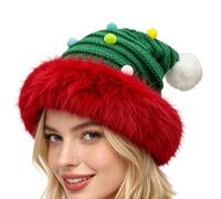 Christmas Hats for Women Classic Thick Soft Comfortable Headwear | Santa hat for adults for men, girls, Christmas, New Year's Eve, party, photo box,