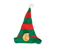Christmas Hats - Green Santa Christmas Hats | Green Red Cone Hat | Holiday Costume Accessories for Pretend Play Kids Adults Fancy Dress Up