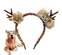 Christmas Headband for Pets - Adorable Luminous Band for Dogs, LED Antlers Headbands for Pets | for Decoration Photo Props Festival Party Holiday Daily and Outdoor Use