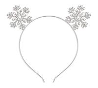 Christmas headband - Rhinestone snowflake headband, crystal headwear, hair accessories for festive parties, shiny snowflake decorations