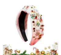 Christmas Headband | Trendy Pearl Headwear - Christmas Dress Up Hairband - for Brides Women Girls Ladies Wives Cosplay Enthusiasts Family Gathering Office Party Winter Wedding Church Service