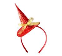 Christmas Headbands for Girls Kids Hair Accessories Dress Up Costume for Children's Day Photo Props with Soft Hair Ties Small Elastic Bands for Toddler Baby and Children (Watermelon Red, One Size)