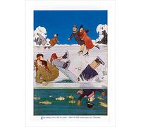 Christmas Heath Robinson - a 17.5 x 12.5cm Christmas Card from Holy Mackerel's Alternative Image Range of Festive Designs.