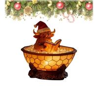 Christmas Highland Cow Bubble Bath Lamp, Cute Highland Cow Reading Night Light, 3D LED Night Light, Ideal for desks, mantels, Christmas Gifts