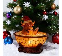 Christmas Highland Cow Reading Bubble Bath Lamp, 2025 New Vintage Decorative Night Light for Christmas Decor, Festive Season Reading Books Nightlight for Home Bedroom Bathroom Tabletop