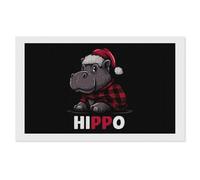 Christmas Hippo Buffalo Plaid Diamond Painting Kits Wall Arts Decor