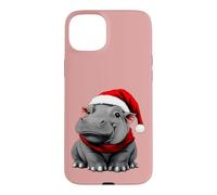 Christmas Hippo Case for iPhone 15 Plus