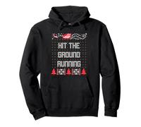 Christmas Hit The Ground Ugly Sweater Office Party Matching Pullover Hoodie