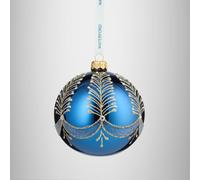 Christmas Holiday Heirlooms Blue Bauble Ornament