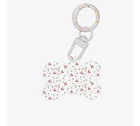 Christmas Holiday Printing 1 Pc Dog Bone Shape Id Tags Double Sided with Key Ring Craft for Pets
