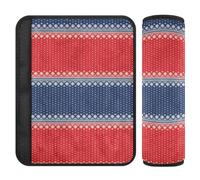 Christmas Holiday Snowflakes Ornament Soft Seat Strap Belt Pad Covers for Kids Seatbelt Shoulder Pads 2 Pack 6.5 * 6.5in