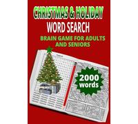 Christmas & Holiday Word Search: Brain Game for Adults and Seniors - 2000 Festive Words to Find (BLACK FRIDAY WORD SEARCH)