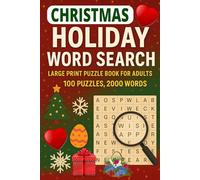 Christmas Holiday Word Search: Large Print Puzzle Book for Adults - 100 Puzzles, 2000 Words (Women Word Search Puzzle Book)