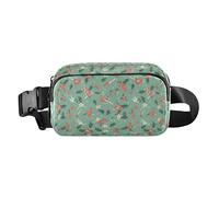 Christmas Holly Berries Water Resistant Fanny Pack Waist Bag with Adjustable Strap for Travel Running Hiking
