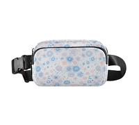 Christmas Holly Berries Women Men Teens Trendy Fanny Pack Waist Bag for Cycling Hiking Gym, Underwater Creatures Starfish Sea Horse, One Size
