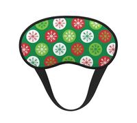 Christmas Holly Berry Pattern, Full Eye Covers Light Blocking Eye Masks Blackout Sleep Eye Muffs