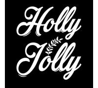 Christmas Holly Jolly Design Engraving Stickers 54.6x61.9cm Car Body Decoration White